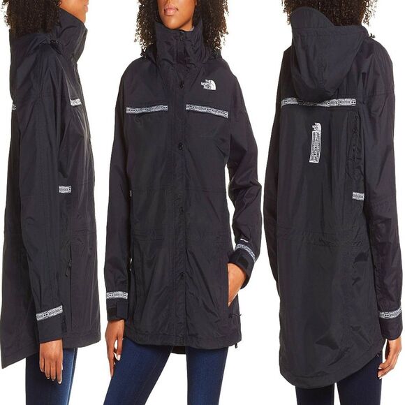 The North Face Women's 92 Retro Rage Hooded Rain Coat Small Black - Picture 1 of 16